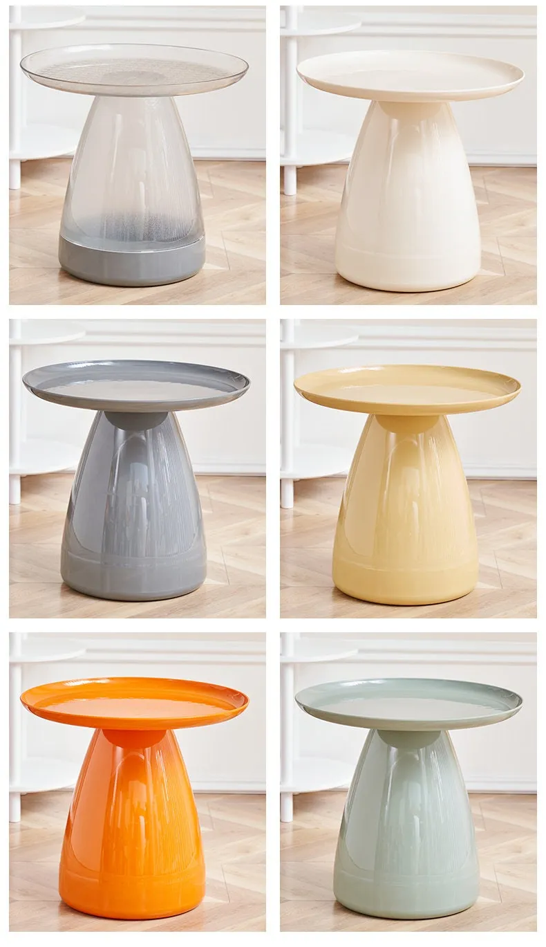 Round Plastic Side Table Coffee Table