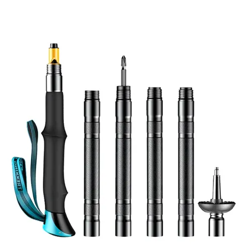 Royaleva Multi-Functional Tactical Trekking Pole - Survival Hiking Stick with Built-In Tools - Durable for Camping Adventures