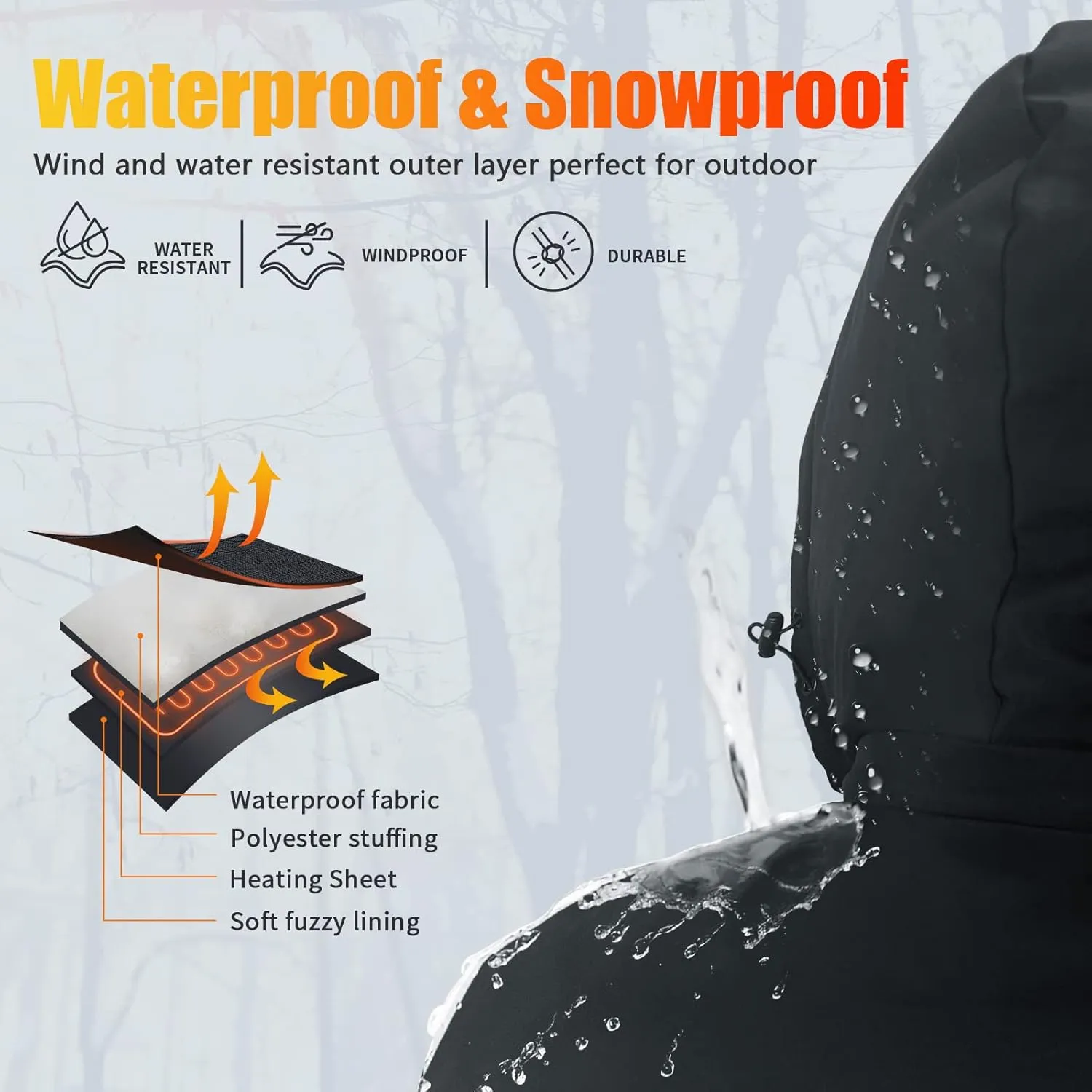 Rrtizan Heated Vest for Men Women,Lightweight Heating Vest with Battery Pack for Winter Outdoor Hunting Skiing