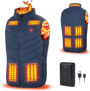 Rrtizan Heated Vest for Men Women,Lightweight Heating Vest with Battery Pack for Winter Outdoor Hunting Skiing