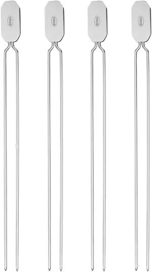 Rösle Kabob, Set of 4 Grill Skewers, One Size, Silver