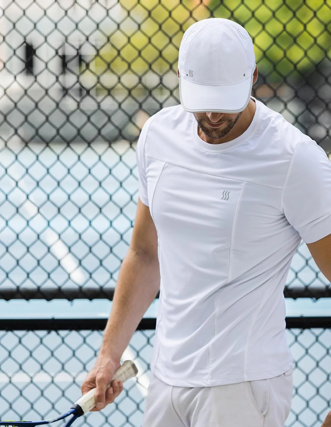 SAAKA Lightweight Sports Hat for Men. Fast Drying, Stays Cools. Best for Running, Tennis, Golf & Working Out.