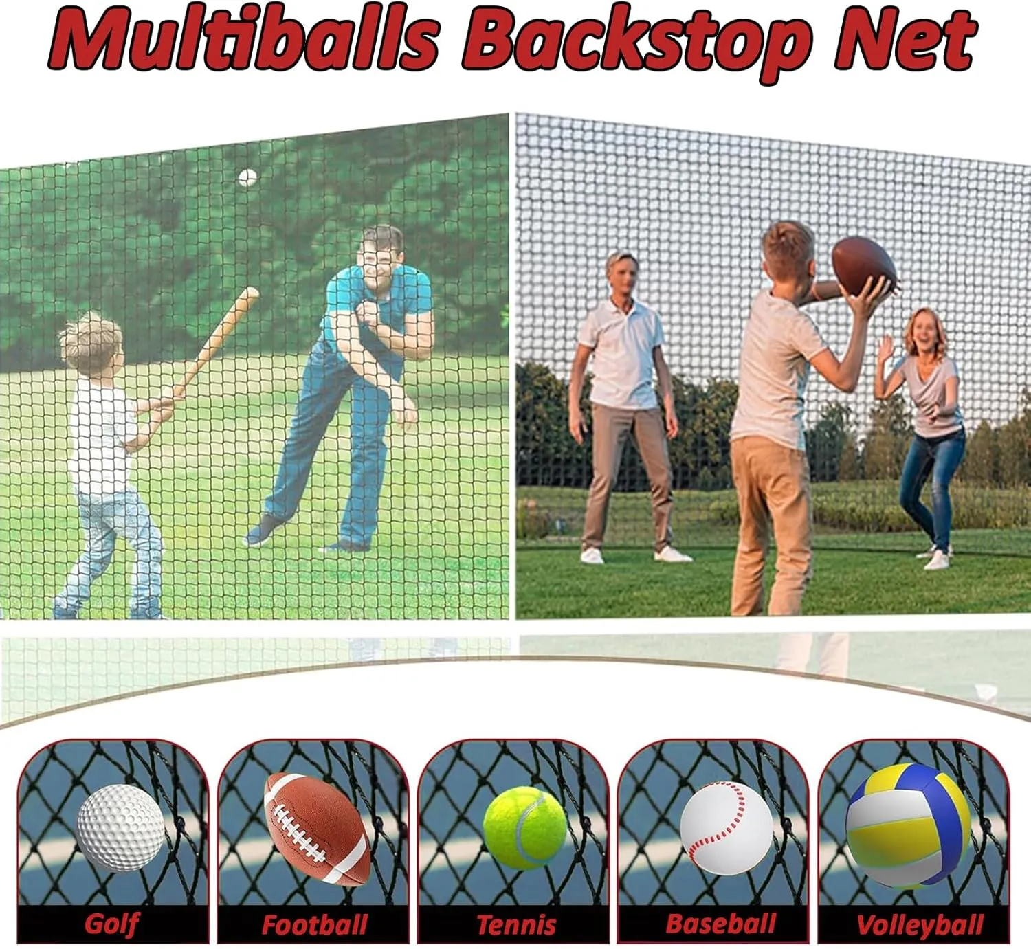 Safety Rope Net Kids Pet Stairs Balcony Railings Protection Rope Netting Playground Net Sports Netting Baseball Softball Backstop Nets