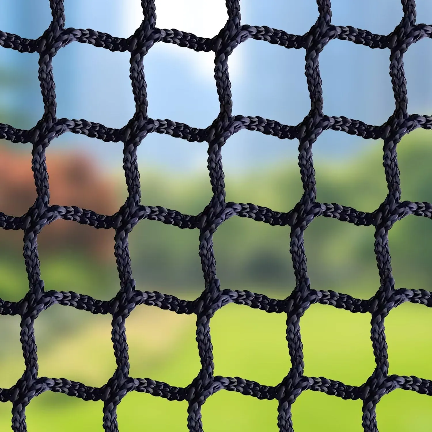 Safety Rope Net Kids Pet Stairs Balcony Railings Protection Rope Netting Playground Safety Net Sports Netting Baseball Backstop Nets Black