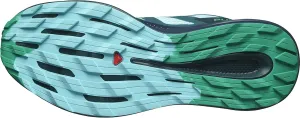 Salomon Pulsar Trail Hiking Shoes Womens Sz 10 Blue Radiance/Carbon/Yucca