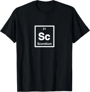 Scandium - Sc - Periodic Table of Elements - Science Gifts T-Shirt