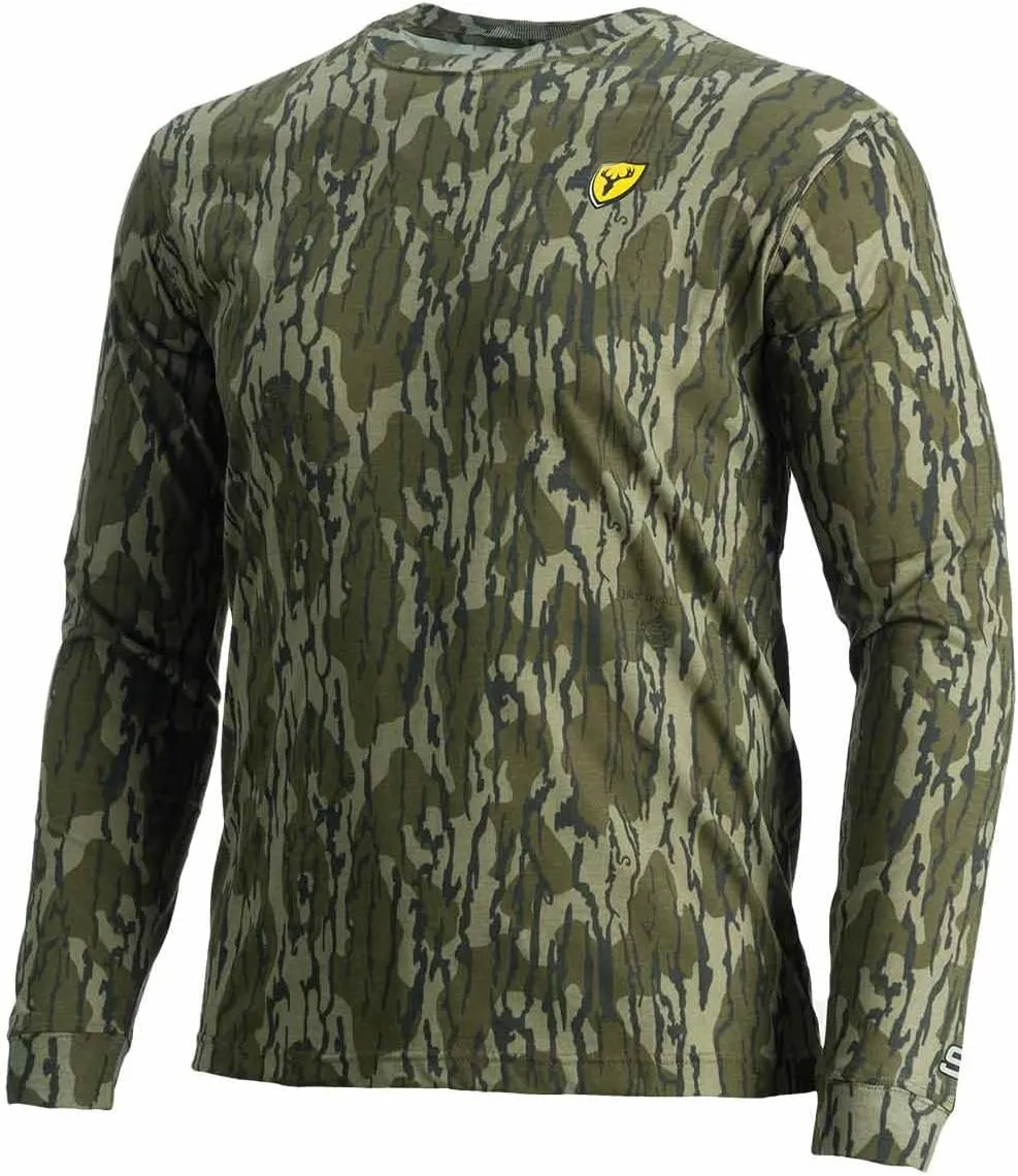 SCENTBLOCKER Scent Blocker Fused Cotton Lightweight Long-Sleeve Shirt, Camo Hunting Clothes