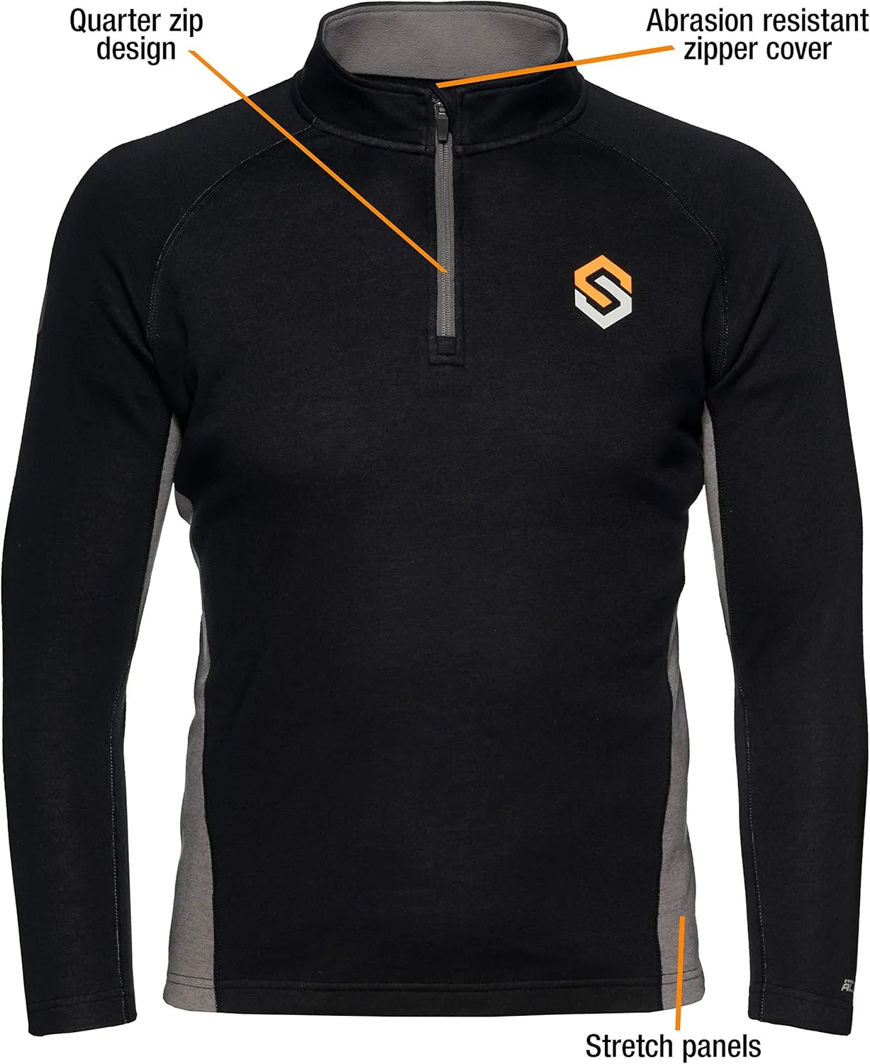 ScentLok Bowhunter Elite:1 Trek Merino Wool Base Layer Thermal Shirt for Men