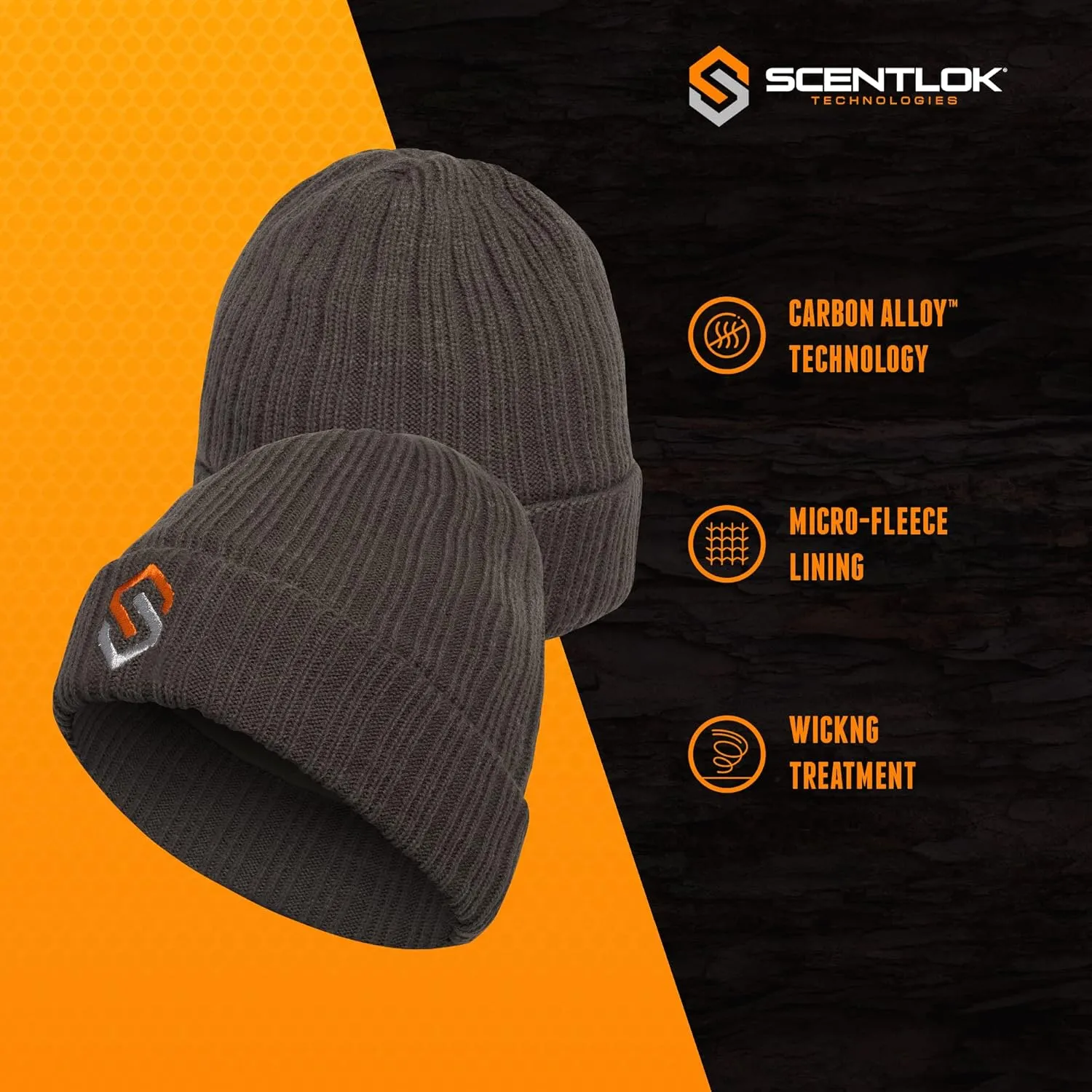 ScentLok Carbon Alloy Knit Beanie, One Size Fits Most