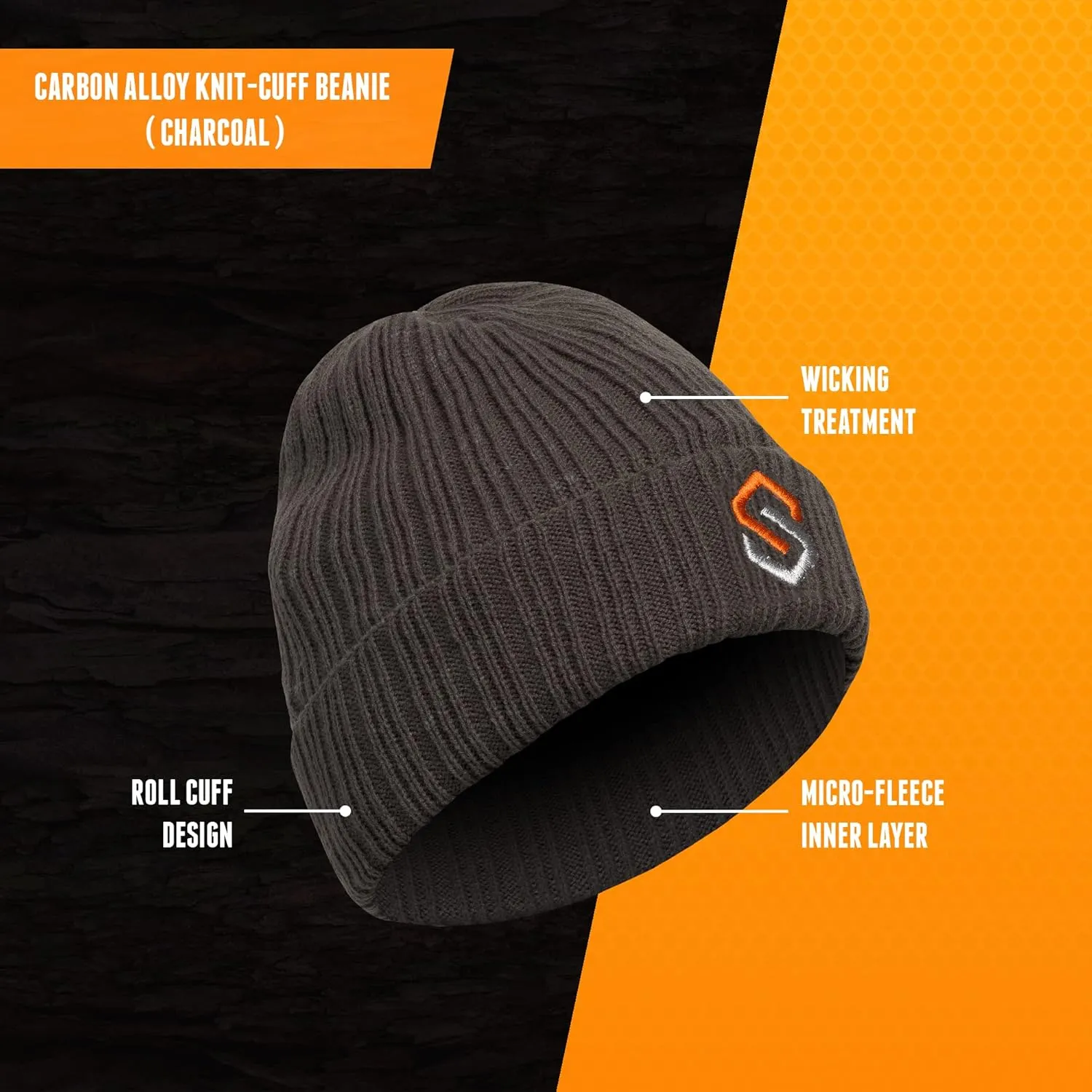 ScentLok Carbon Alloy Knit Beanie, One Size Fits Most