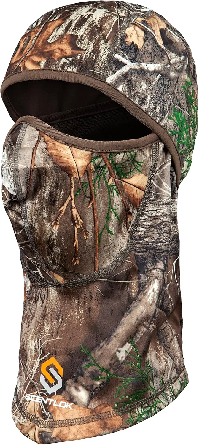ScentLok Lightweight Headcover, Camo Balaclava Face Mask for Hunting, Camping, and Outdoor Use, One Size
