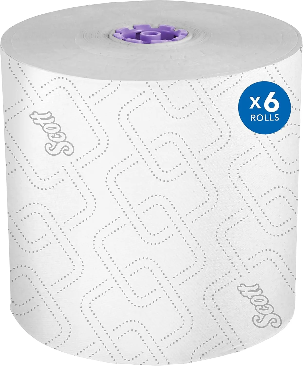Scott Professional Essential High-Capacity Hard Roll Paper Towels, Bulk (02001), Elevated Design, Absorbency Pockets, White, for ScottBrand Purple Core Dispensers (6 Rolls at 950' Each, 5,700'/Case)