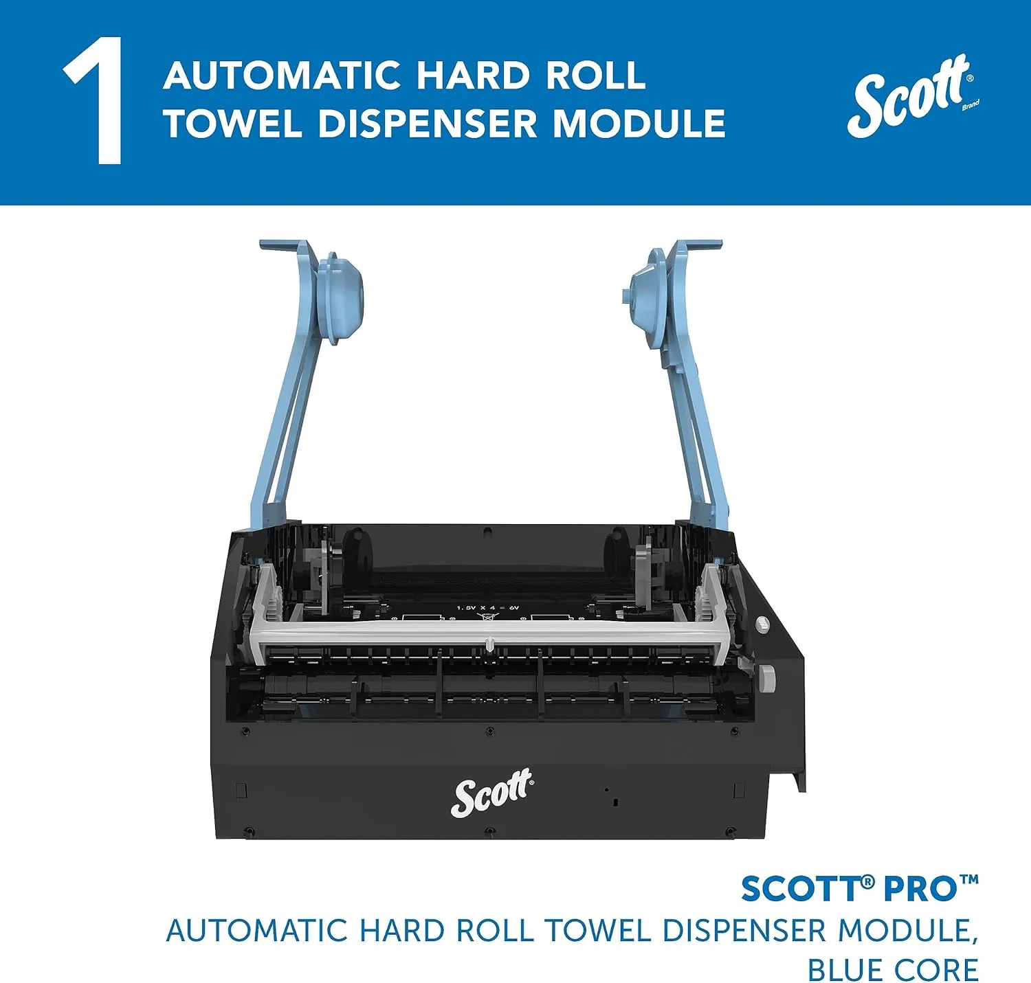 Scott Professional Pro Automatic Hard Roll Towel Dispenser Module Only (34361), for ScottProfessional Blue Core Towels (Qty 1)