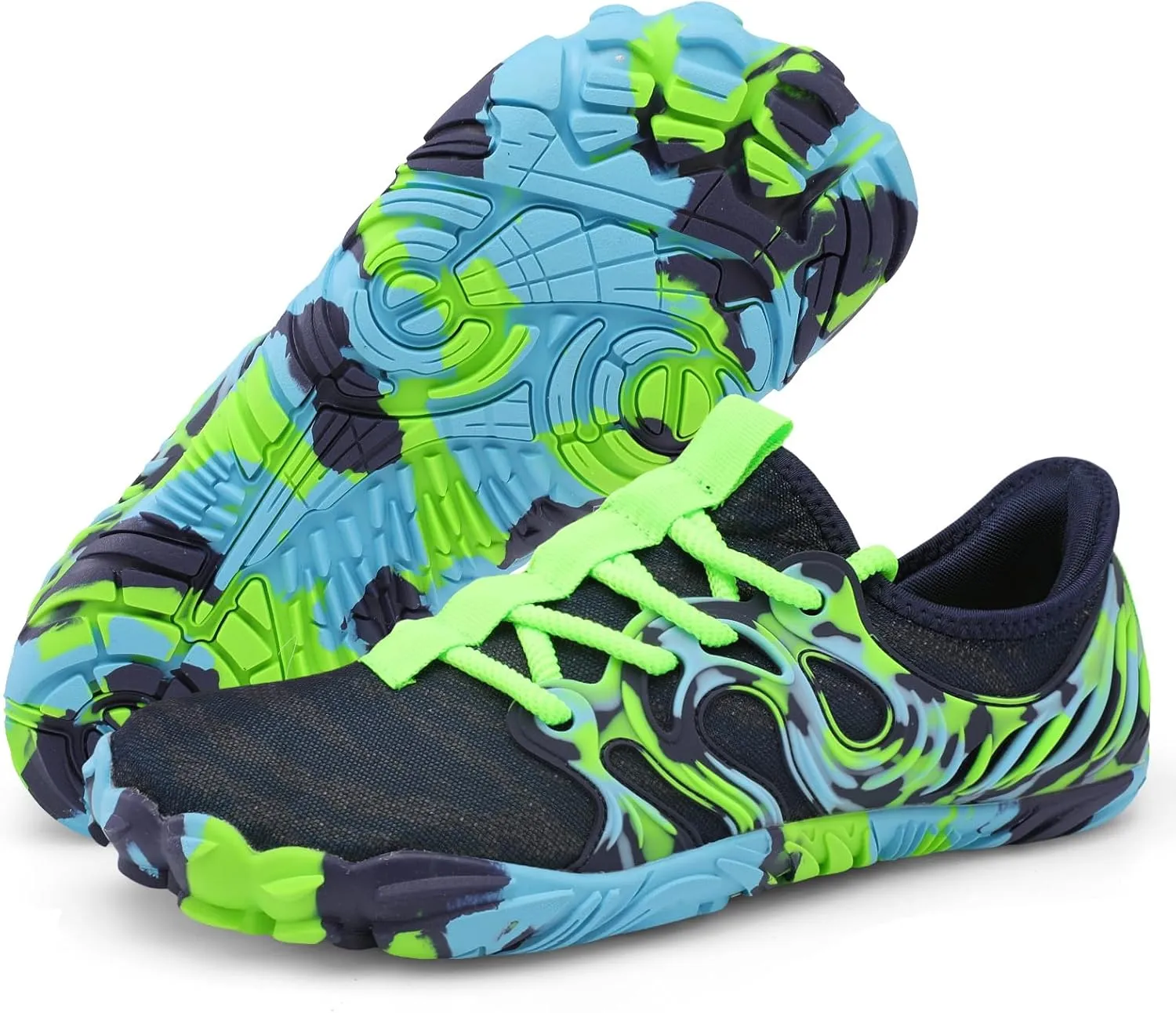 Scurtain Unisex Mens Womens Athletic Hiking Water Shoes Barefoot Aqua Shoes for Beach Swimming Hiking Boating Sailing