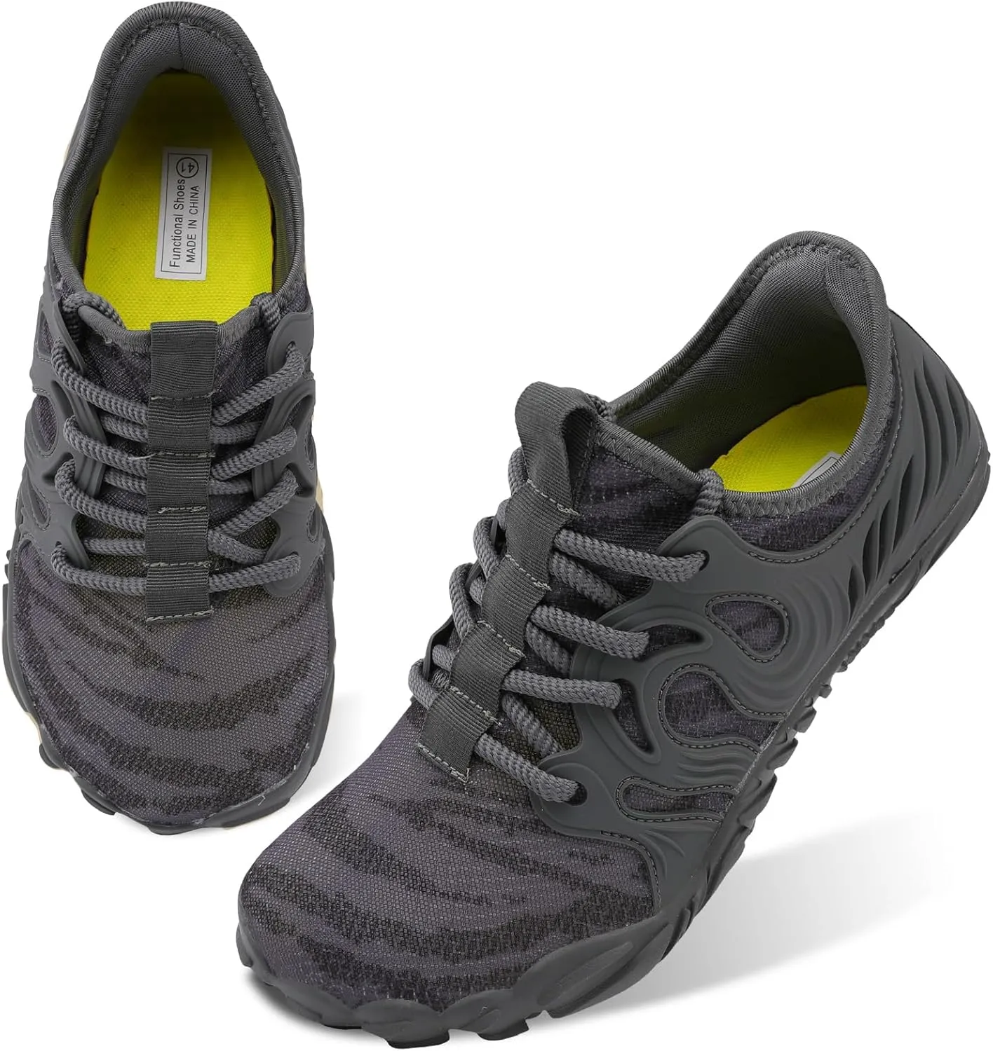 Scurtain Unisex Mens Womens Athletic Hiking Water Shoes Barefoot Aqua Shoes for Beach Swimming Hiking Boating Sailing