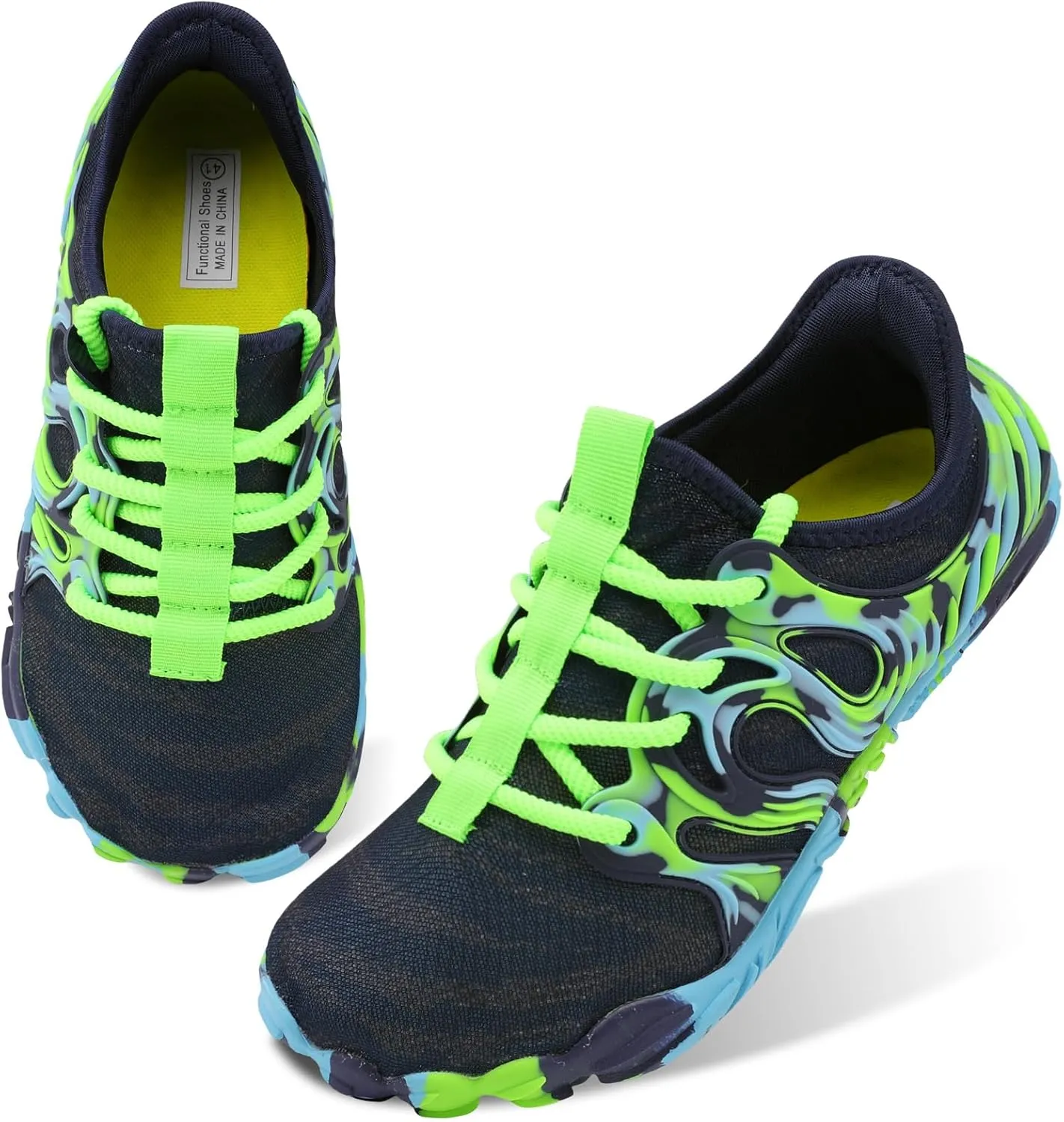 Scurtain Unisex Mens Womens Athletic Hiking Water Shoes Barefoot Aqua Shoes for Beach Swimming Hiking Boating Sailing