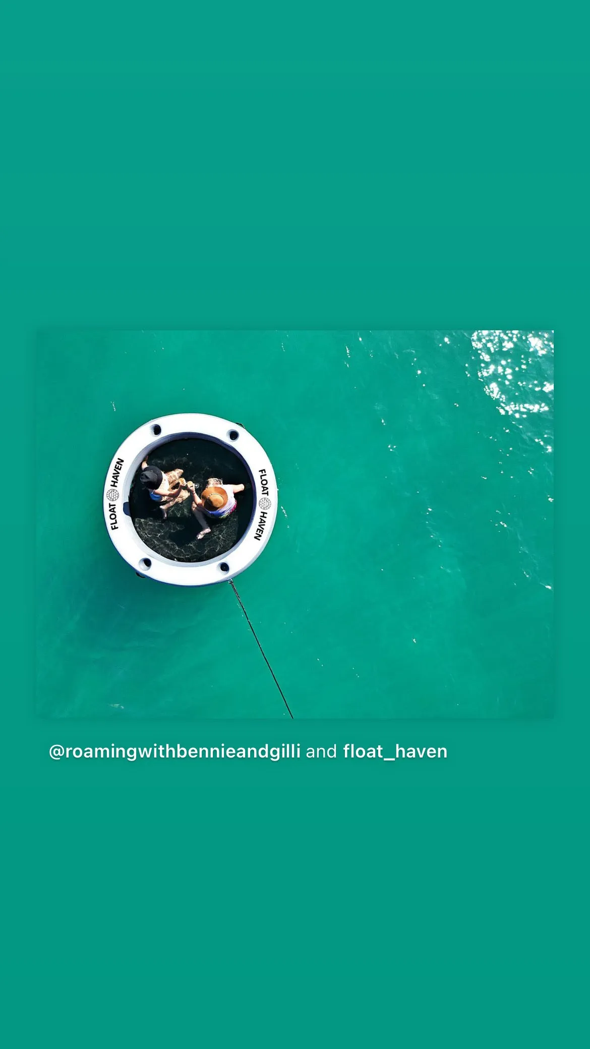 SEA POOL – 2.4M Large Round Inflatable River Float - Floating Island - Water Hammock
