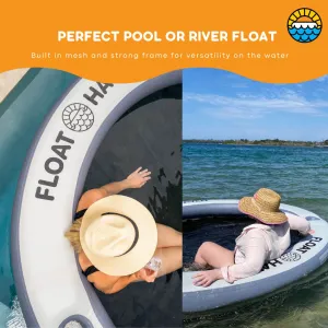 SEA POOL – 2.4M Large Round Inflatable River Float - Floating Island - Water Hammock