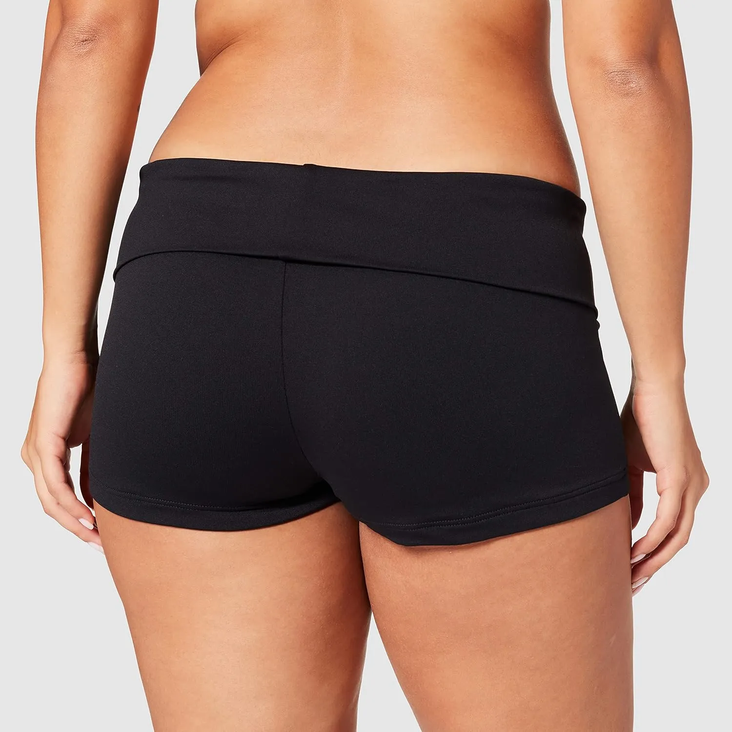 Seafolly Women's High Waisted Roll Top Boyleg Bikini Bottom Swimsuit