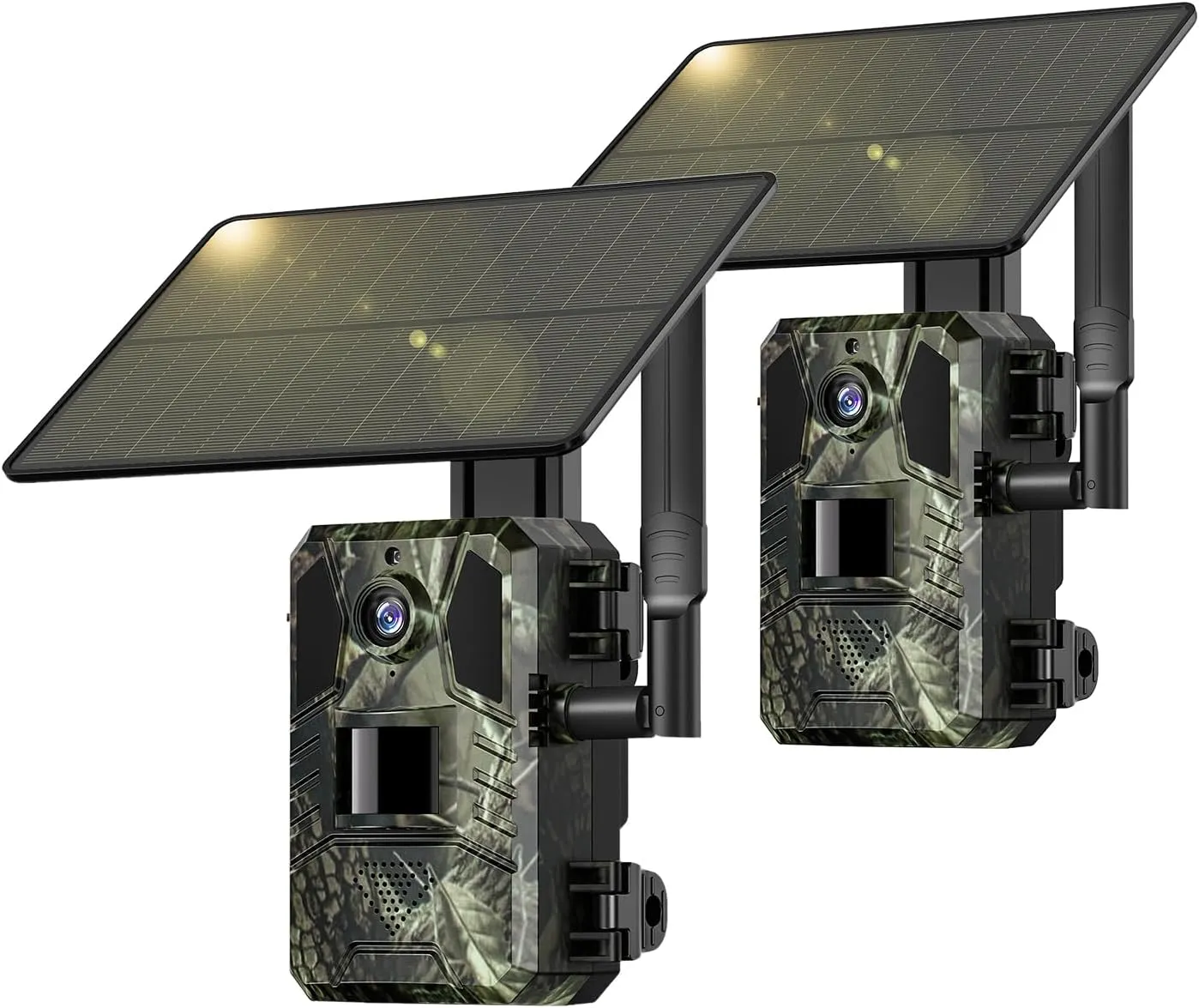 SEHMUA Cellular Trail Cameras 3rd Gen with Live Streaming, Built-in SIM Card with Motion Activated 0.2s Trigger Time Solar Trail Cam IP66 Waterproof
