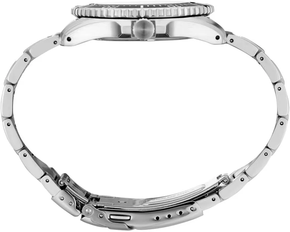 SEIKO Automatic Solar Dive Watch for Men - Prospex Collection - Black Dial with Luminous Markers - Stainless Steel - Water Resistant 200M
