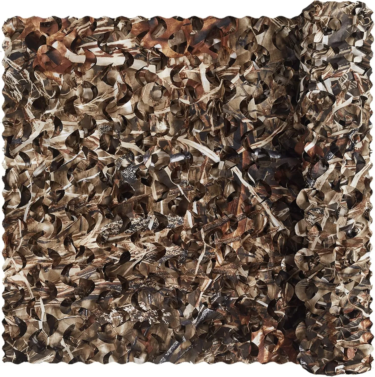 Senmortar Camo Netting, Bulk Roll Camouflage Netting, Military Hunting Mesh Free Cutting for Hunting Blind Sunshade Shooting Theme Party Decoration
