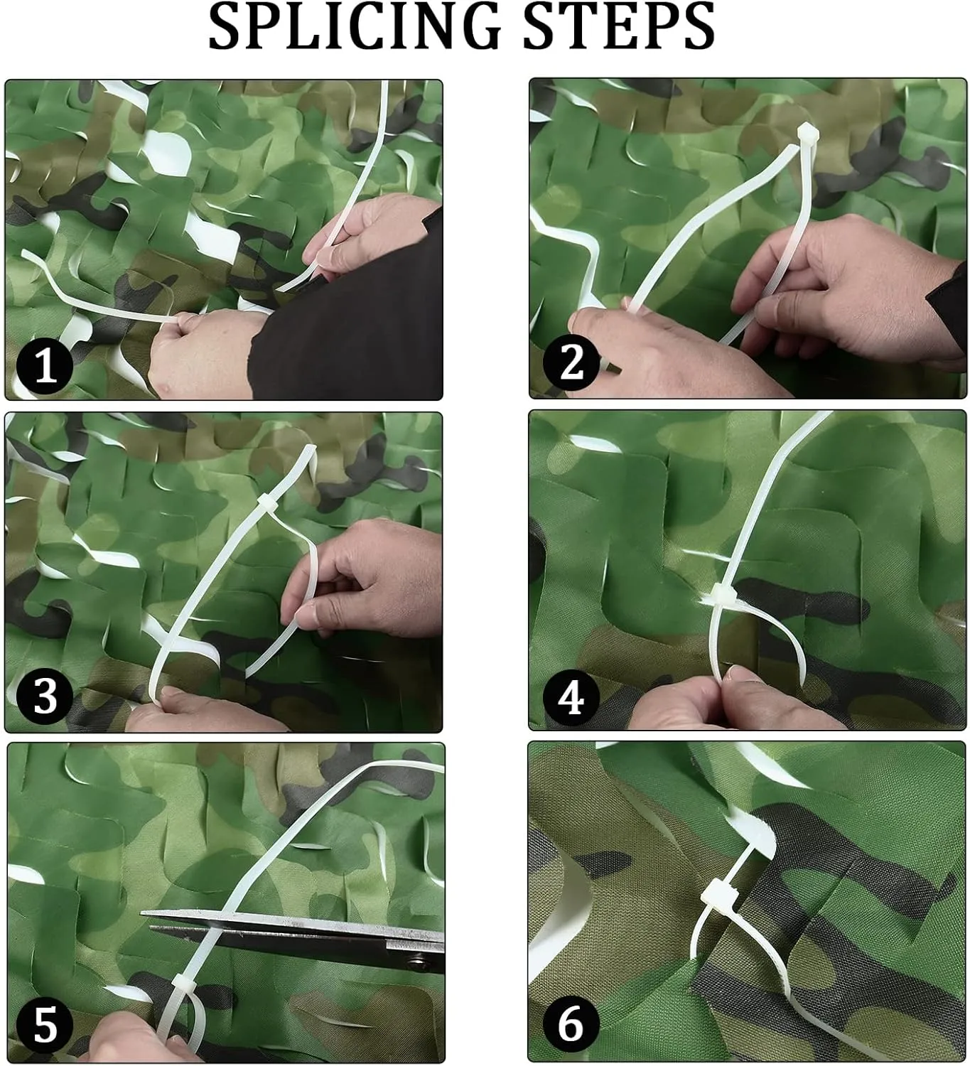 Senmortar Camo Netting, Bulk Roll Camouflage Netting, Military Hunting Mesh Free Cutting for Hunting Blind Sunshade Shooting Theme Party Decoration
