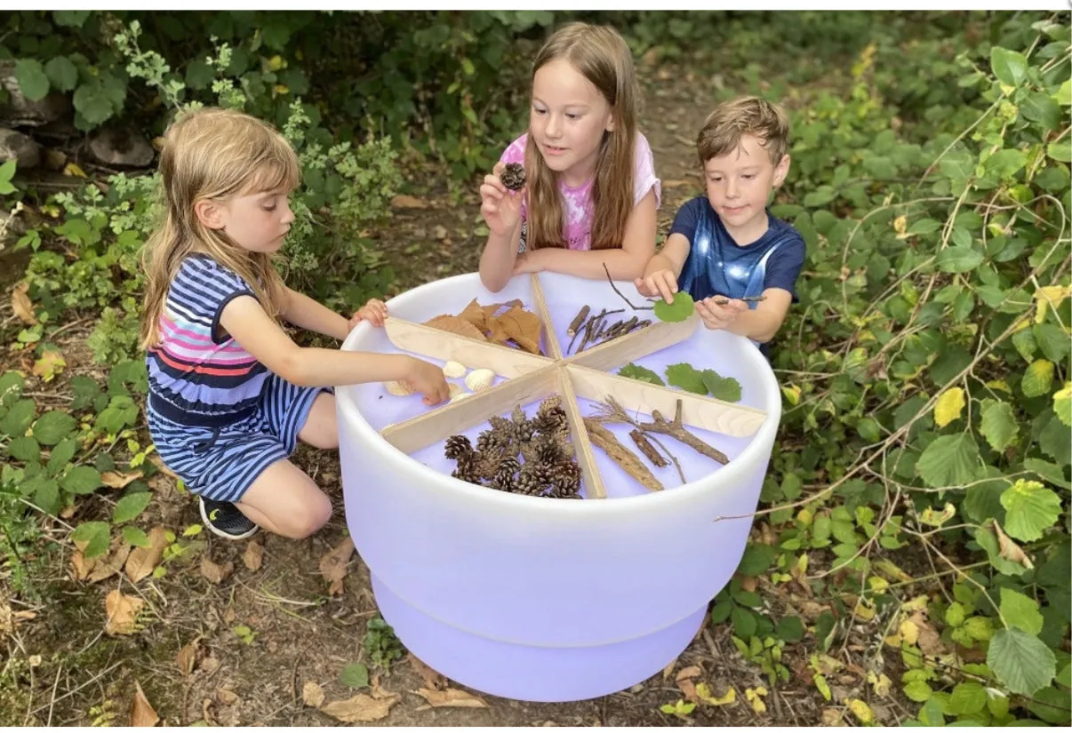 sensory mood discovery table coulr changin sand & water  exploring table