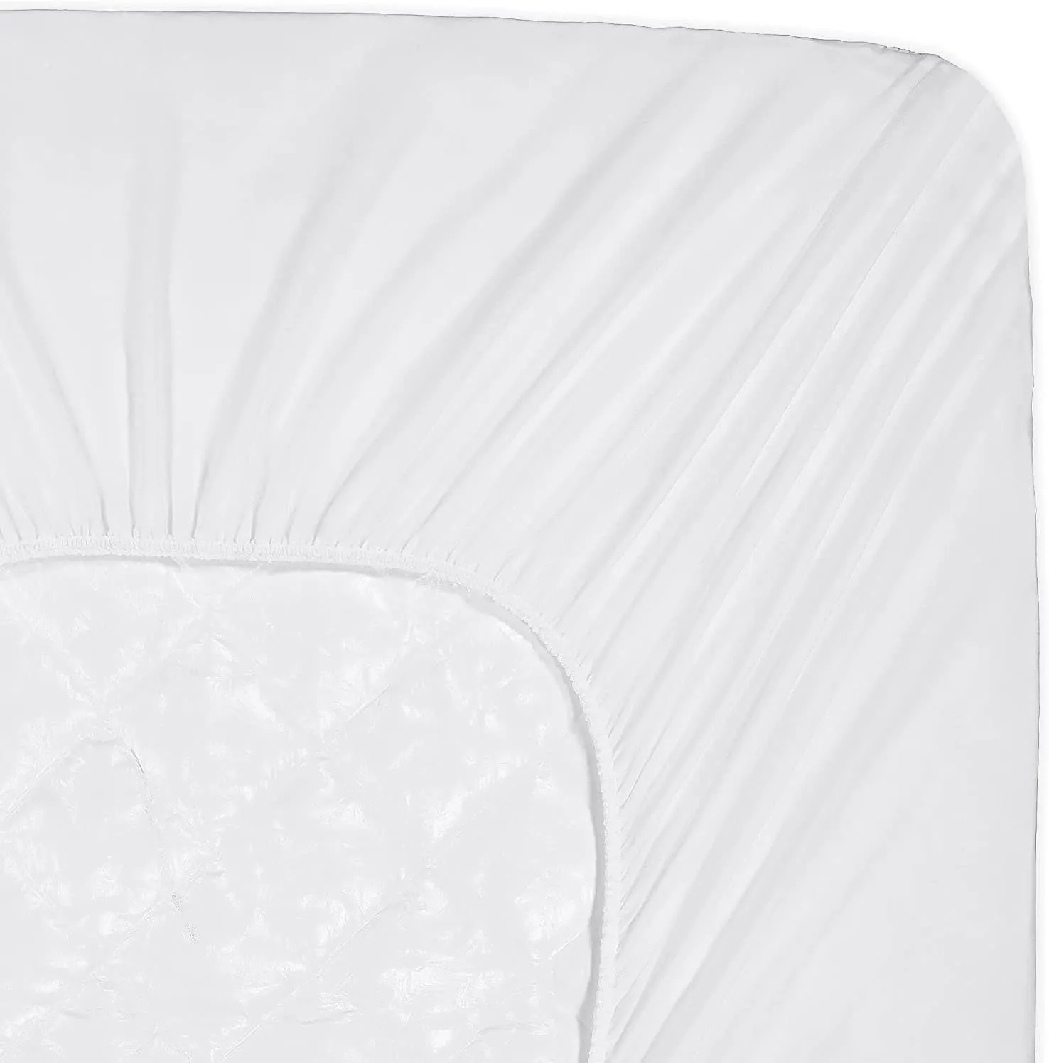 SERTA Power Clean Triple Action Quilted Soft Waterproof Mattress Pad Protector, Moisture Wicking Protection with 15" Deep Pocket, Queen, White
