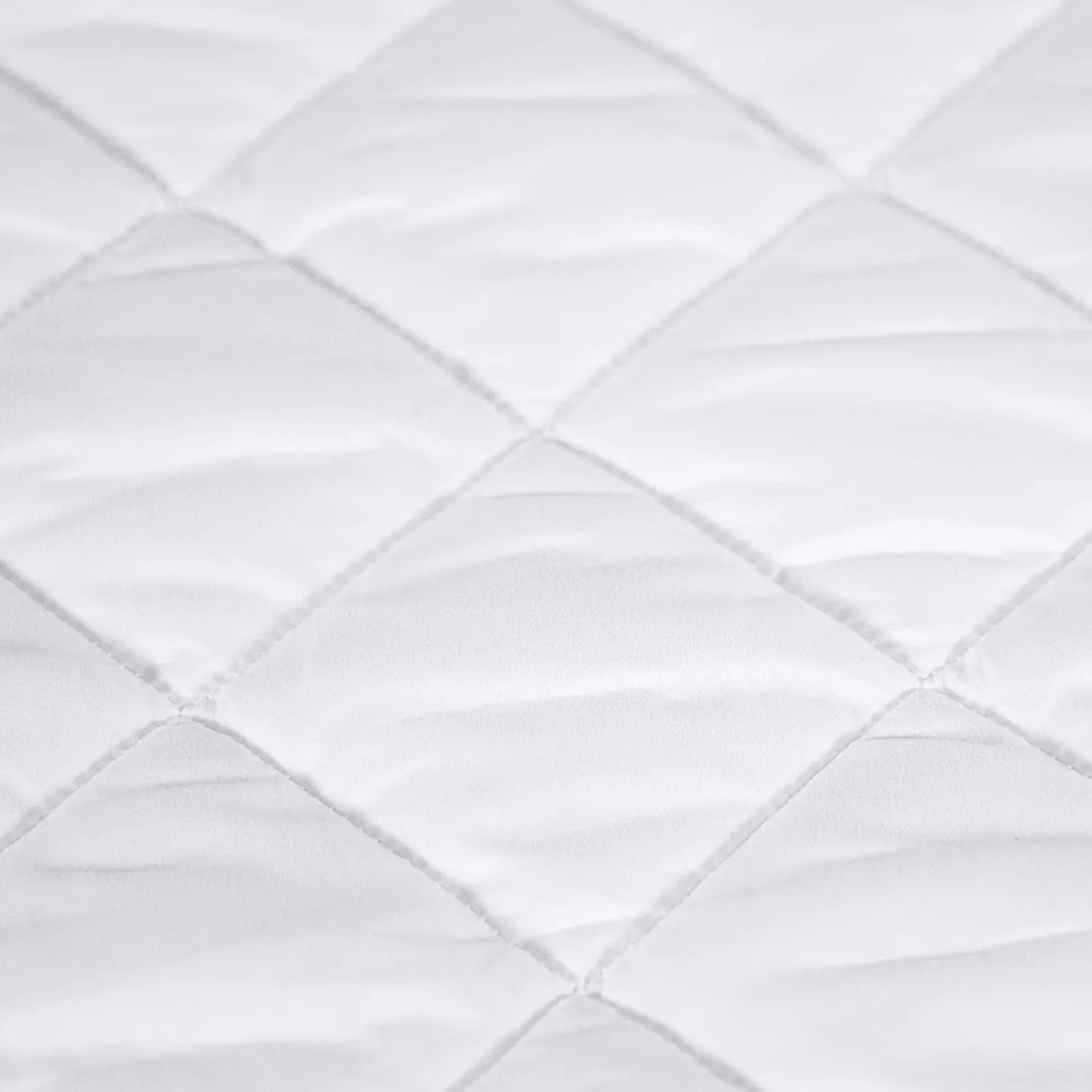 SERTA Power Clean Triple Action Quilted Soft Waterproof Mattress Pad Protector, Moisture Wicking Protection with 15" Deep Pocket, Queen, White