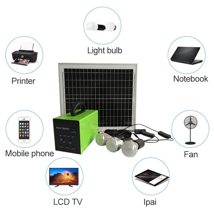 SG20W-AC100 20W Household High Power Solar Power Generation System, 20W