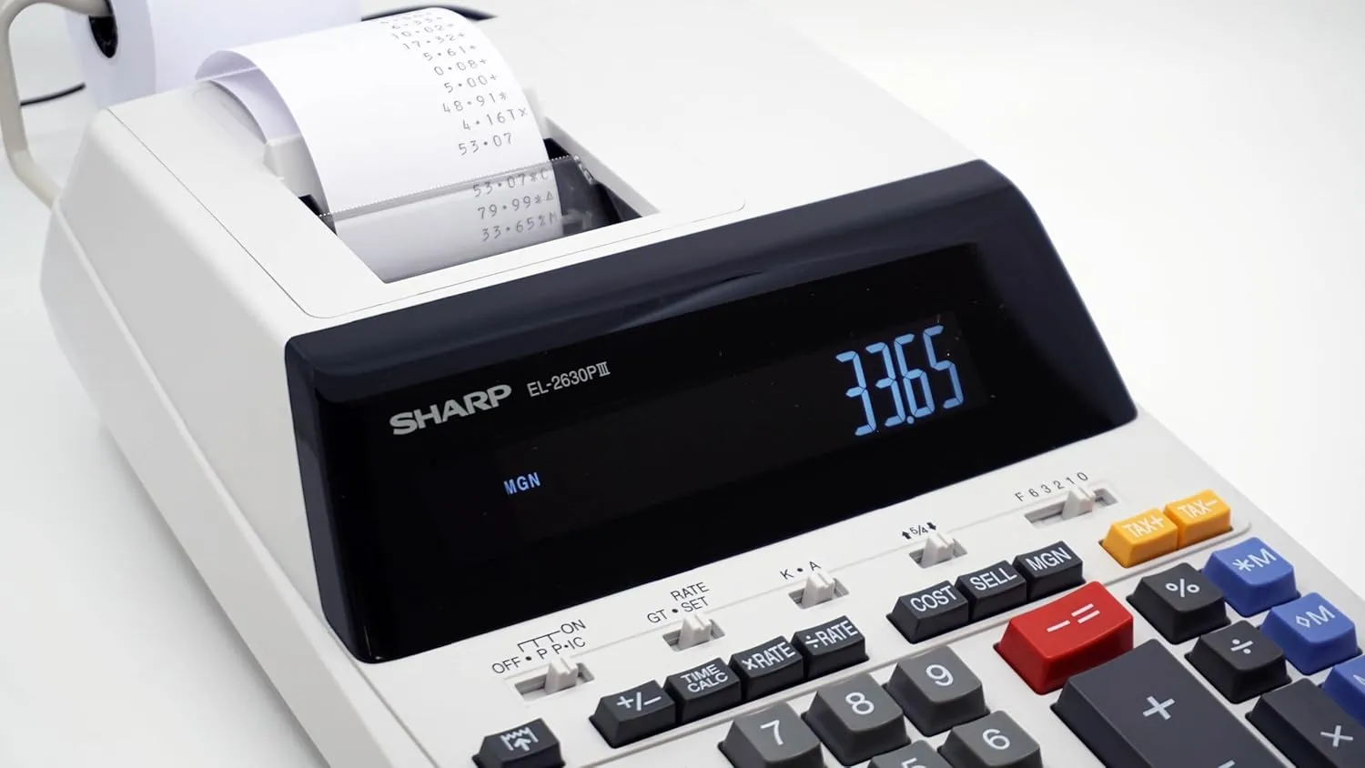 Sharp EL-2630PIII 12 Digit Commercial Printing Calculator