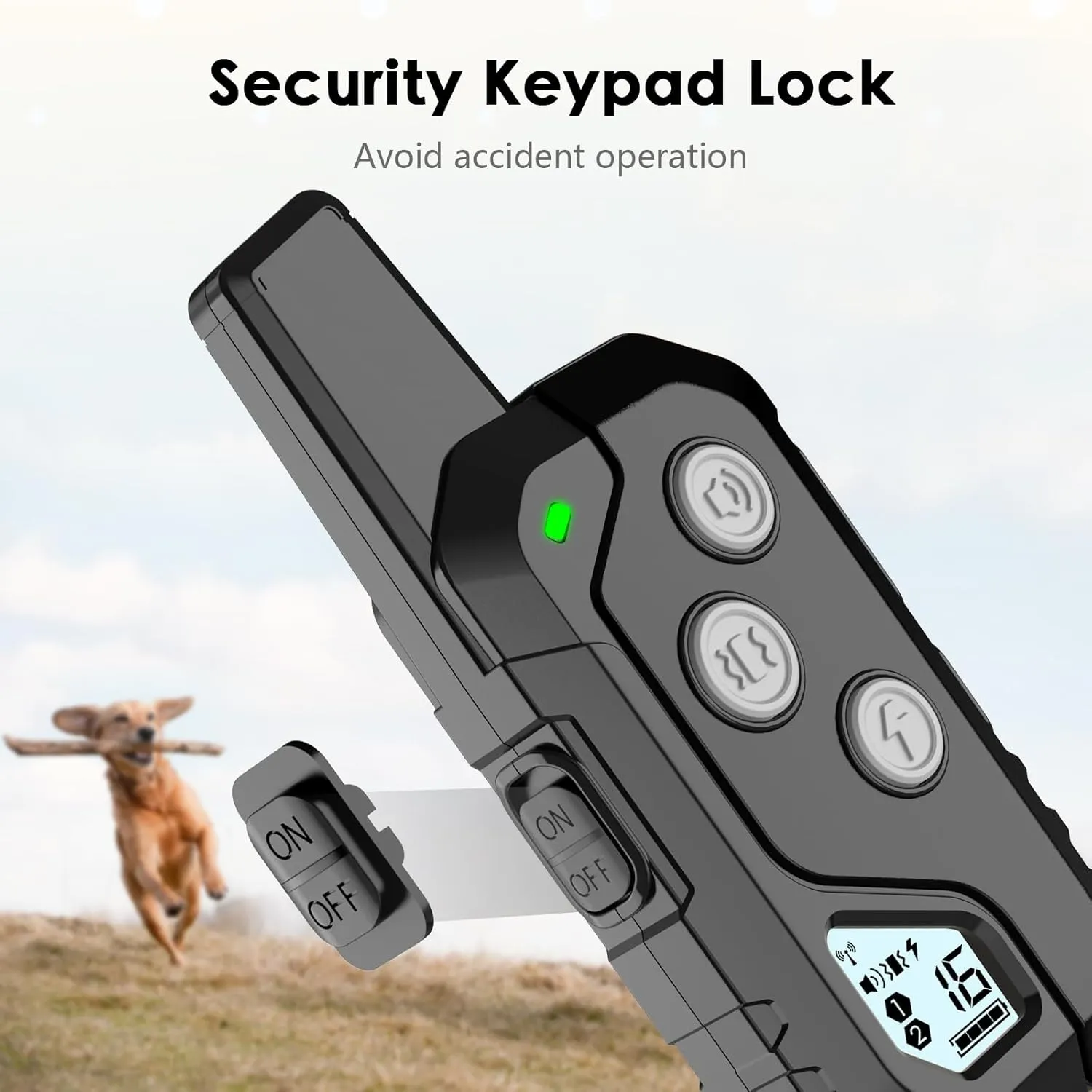 Shock Collar for Dogs, IP67 Waterproof Dog Training Collar with Remote, 3 Training Modes with Beep, Vibration, and Safe Static, Rechargeable E Collar for Large Medium