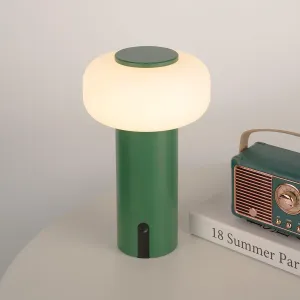 Shower Lamp Waterproof, Outdoor Cordless Table Lamp Rechargeable, Portable Battery Operated Lamp, Touch Dimmable Night Light for Bedroom/Patio/Dinning/Camping (Green)