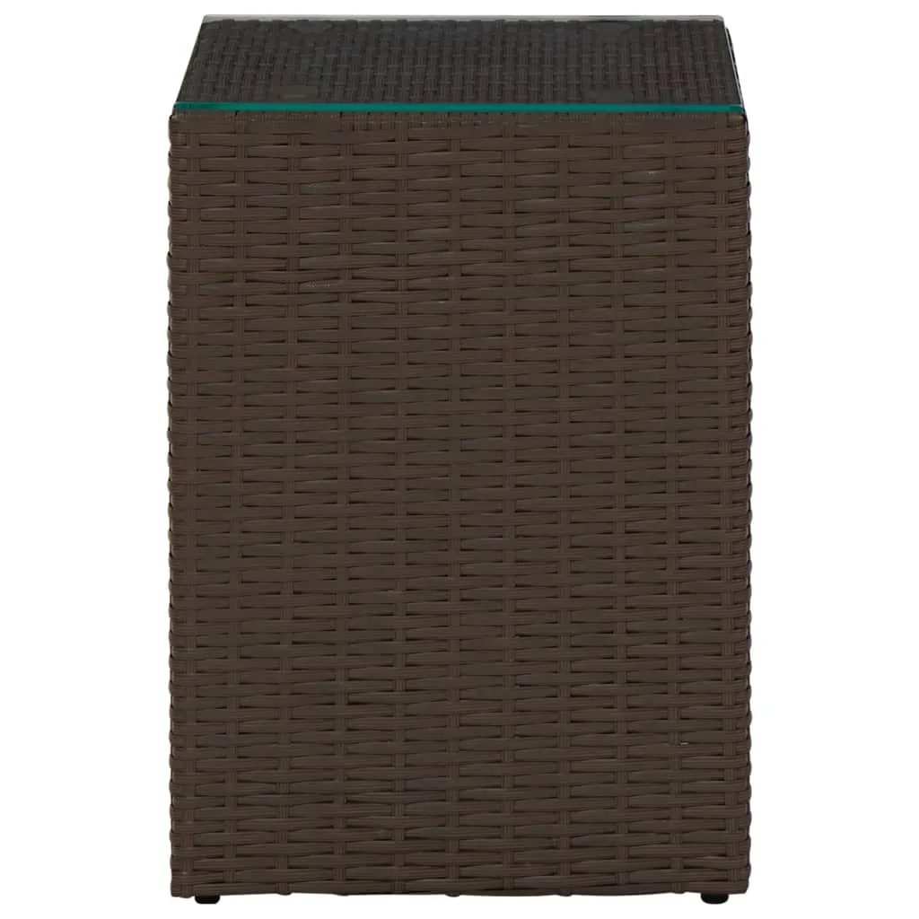 Side Table End Table Indoor Outdoor Furniture Coffee Table Poly Rattan