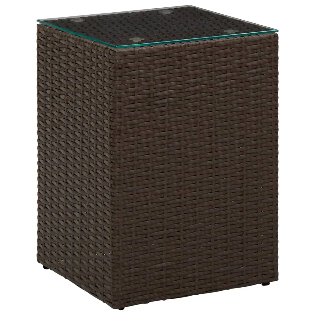 Side Table End Table Indoor Outdoor Furniture Coffee Table Poly Rattan