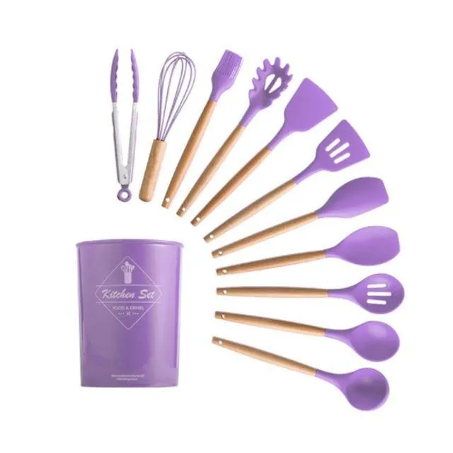 Silicon Kitchen Utensil Set (12PCS)