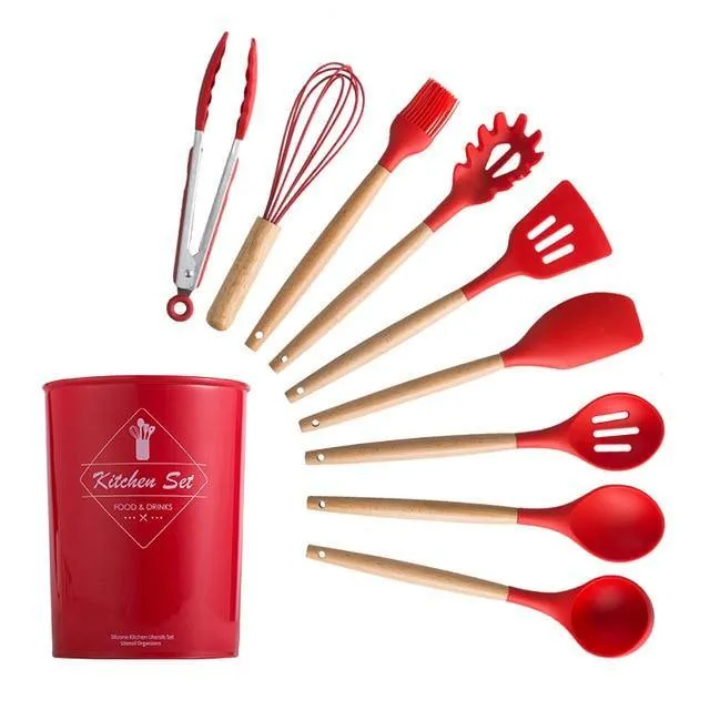Silicon Kitchen Utensil Set (12PCS)