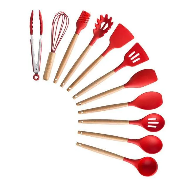 Silicon Kitchen Utensil Set (12PCS)
