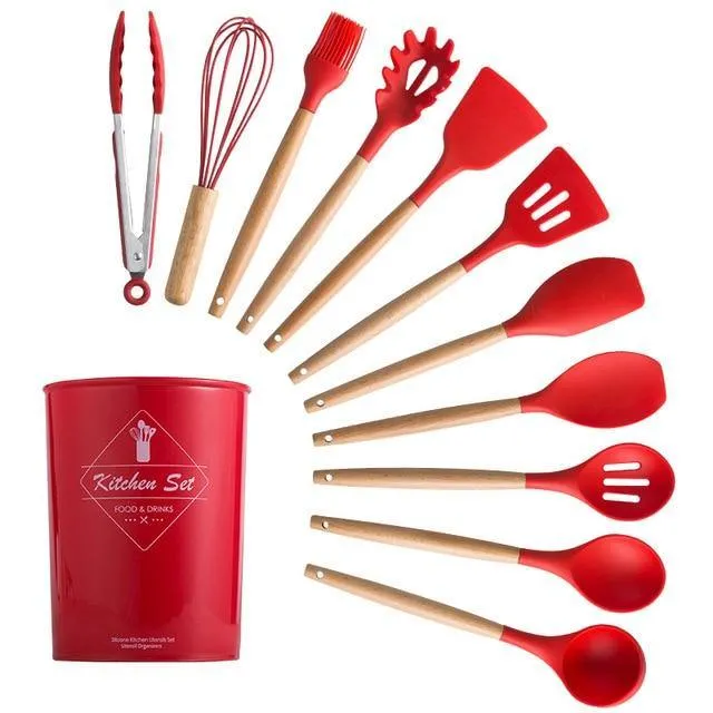 Silicon Kitchen Utensil Set (12PCS)