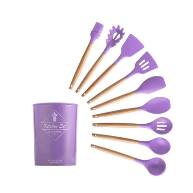 Silicon Kitchen Utensil Set (12PCS)
