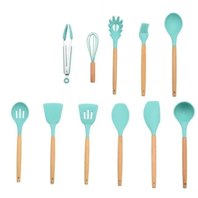Silicon Kitchen Utensil Set (12PCS)