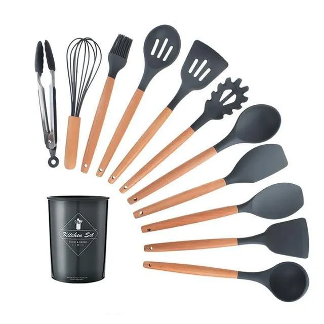 Silicon Kitchen Utensil Set (12PCS)