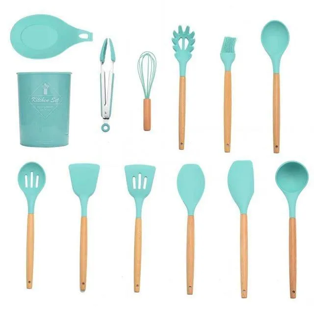 Silicon Kitchen Utensil Set (12PCS)