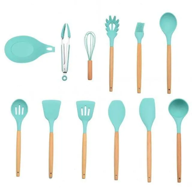 Silicon Kitchen Utensil Set (12PCS)
