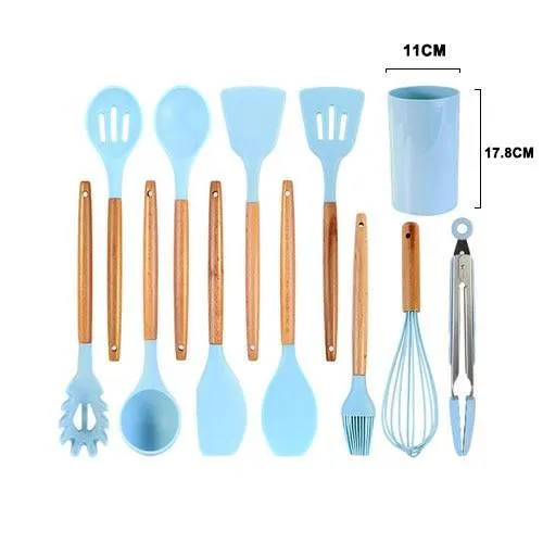 Silicon Kitchen Utensil Set (12PCS)