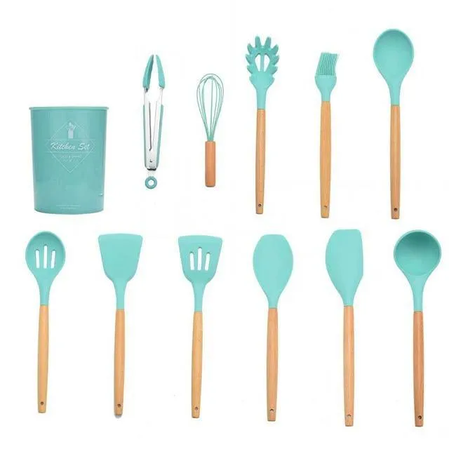 Silicon Kitchen Utensil Set (12PCS)