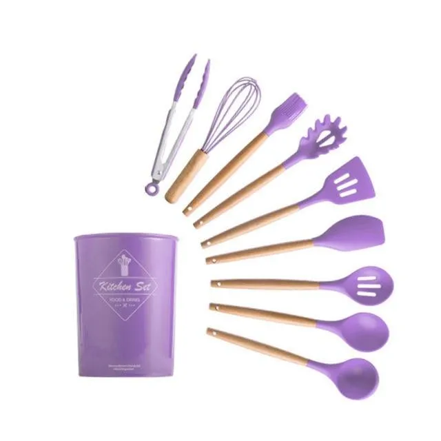 Silicon Kitchen Utensil Set (12PCS)