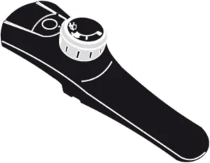 Silit Spare Part Lid Handle for Pressure Cooker Sicomatic® econtrol Ø 18 and 22 cm Plastic Black