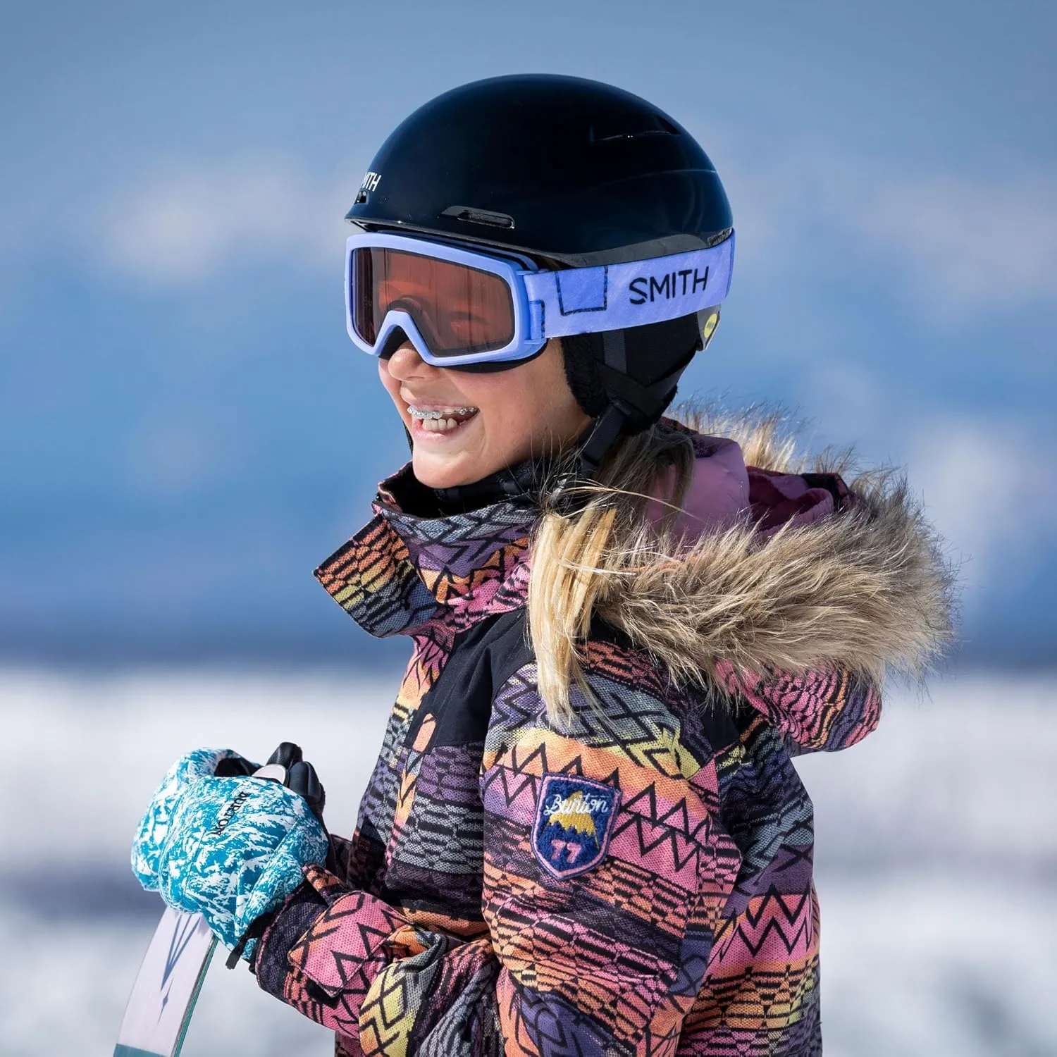 Smith Glide Jr. Helmet – Youth Snowsports Helmet with MIPS Technology – Lightweight Protection for Kids for Skiing & Snowboarding
